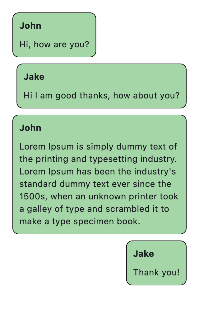expand loose chat messages